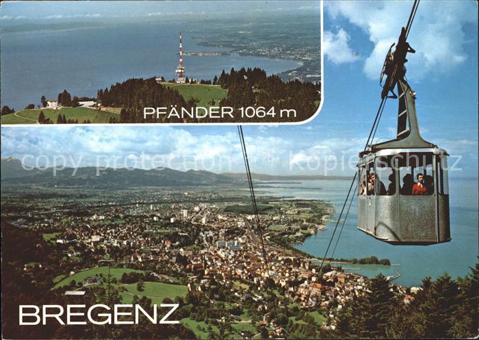 Seilbahn Pfaender Bregenz am Bodensee Pfaendergipfel
