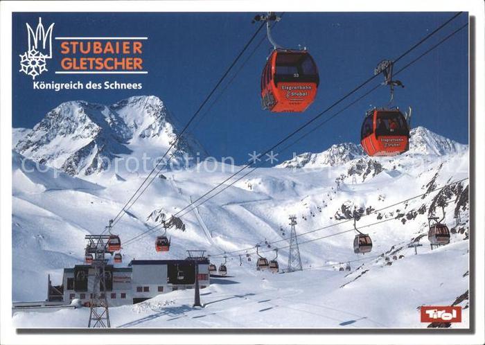 Seilbahn Stubaier Gletscherbahn Stubaital Mittelstation Fernau Eisgrat