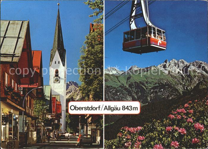 Seilbahn Fellhorn Oberstdorf Kirchstrasse Allgaeuer Alpen