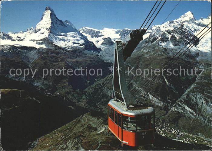 Seilbahn Rothorn Zermatt Matterhorn