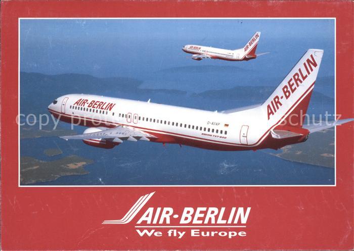 Flugzeuge Zivil Air-Berlin Boeing 737