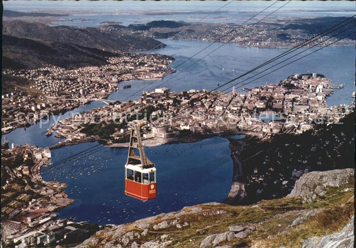 Seilbahn Ulrikksbanen Ulrikken Mountain Lift Bergen-Norway