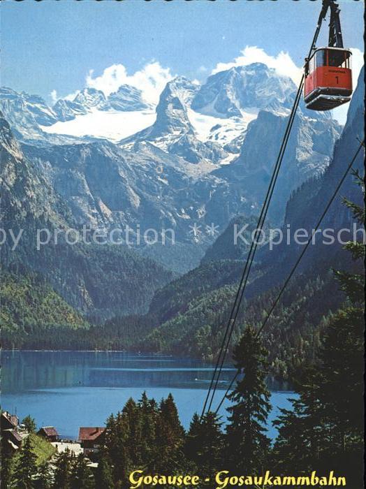 Seilbahn Gosausee Gosaukamm Koenig Dachstein