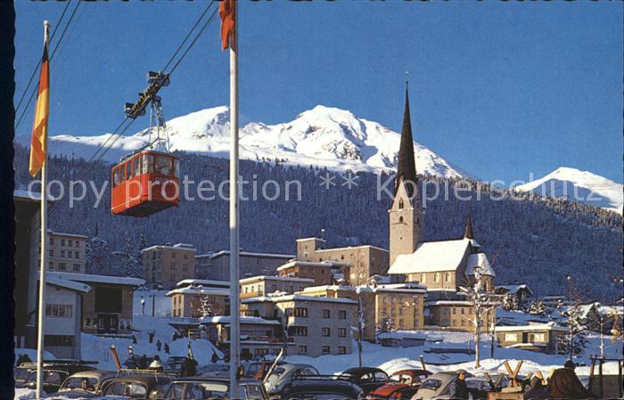 Seilbahn Braemabueel-Jakobshorn St. Johann-Kirche Davos-Platz Rathaus