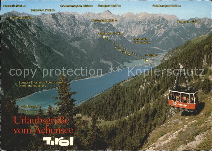 Seilbahn Achensee Rofangebirge Karwendel