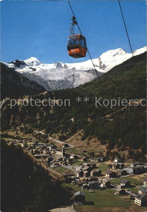 Seilbahn Kreuzboden Saas-Grund Wallis Allalin Alphubel