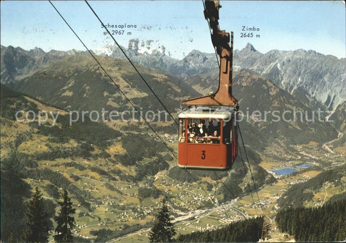 Seilbahn Hochjoch Tschagguns Vandans Schruns Montafon