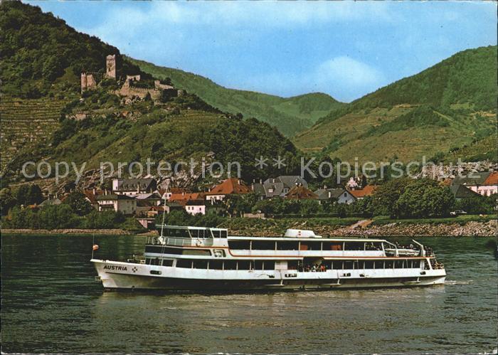 Motorschiffe MFS Austria Spitz an der Donau Ruine Hinterhaus