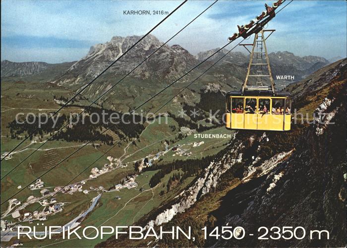 Seilbahn Ruefikopf Lech am Arlberg Stubenbach Warth