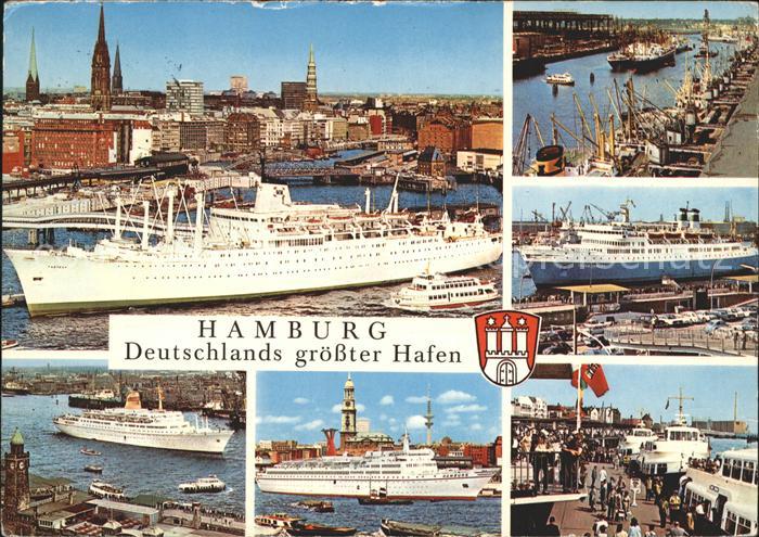 Dampfer Oceanliner Hamburg Hafen