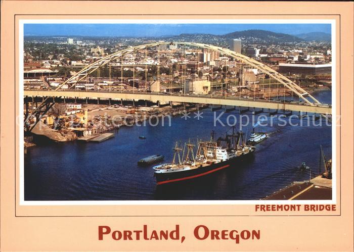 Schiffe Ships Navires Portland Oregon Freemont Bridge Willamette River