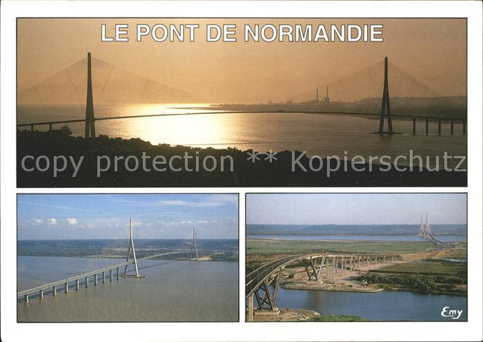 Bruecken Bauwerke Pont de Normandie Seine Le Havre Honfleur