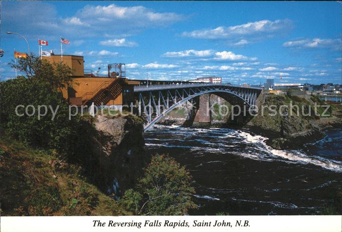 Bruecken Bauwerke Reversing Falls Rapids Saint John