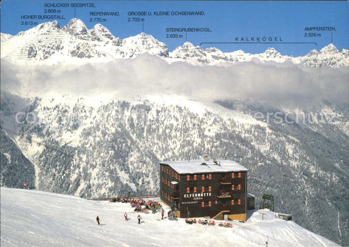 Neustift Stubaital Tirol Bergrestaurant Elferhuette Kalkkoegeln