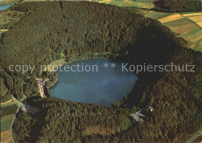 Daun Eifel Gemuender Maar Fliegeraufnahme