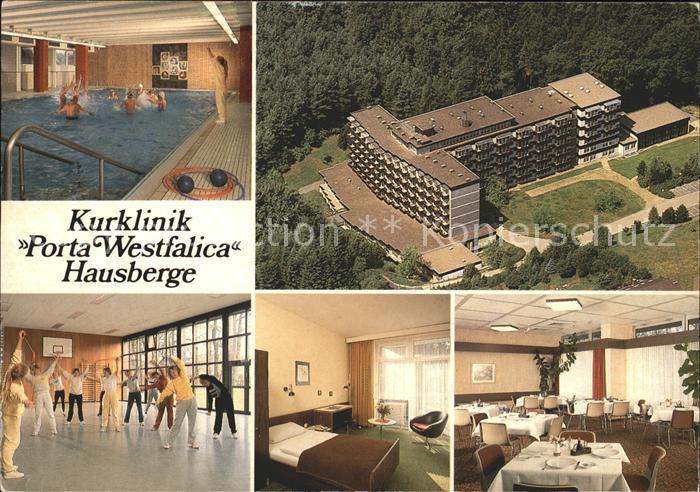 Hausberge Kurklinik Porta Westfalica Fliegeraufnahme