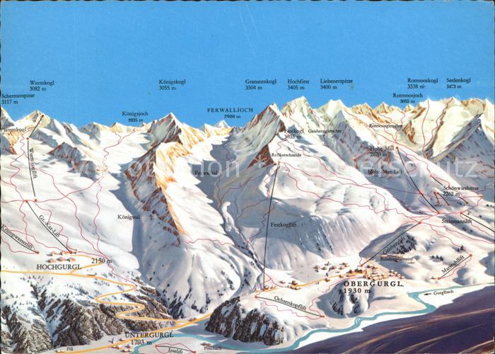 Obergurgl Soelden Tirol Untergurgl Ferwalljoch Hochgurgl Hohe Mut