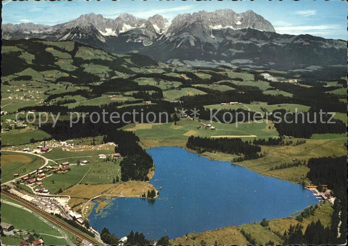 Schwarzsee Tirol Wilder Kaiser Fliegeraufnahme