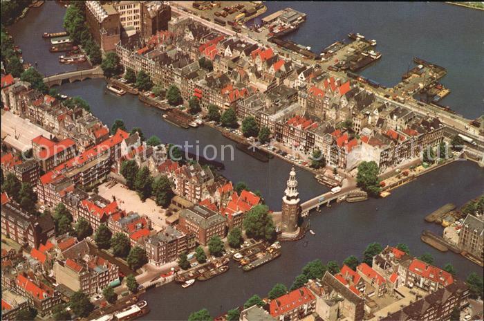 Amsterdam Niederlande Fliegeraufnahme Montelbaanstoren Montelbaanturm