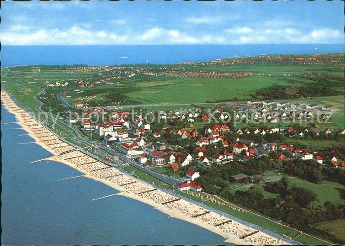 Duhnen Nordsee Fliegeraufnahme