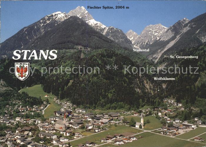 Stans Tirol Langlauf-Loipe Tennishalle Fliegeraufnahme