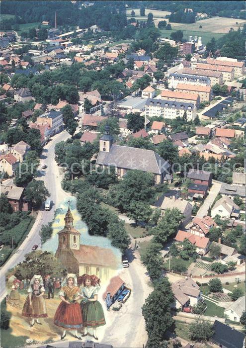 Burg Spreewald Fliegeraufnahme Trachten