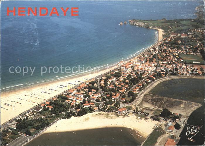 Hendaye Pyrenees Atlantiques Port Grande Plage Deux Jumeaux Cote Basque