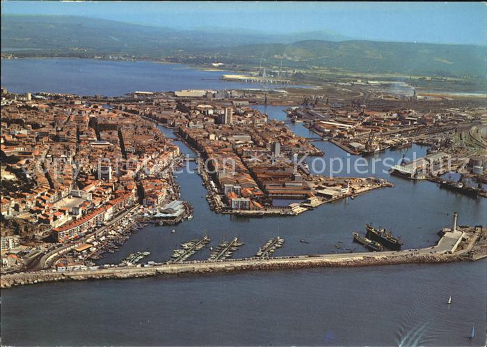 Sete Herault Villet Canaux Fliegeraufnahme