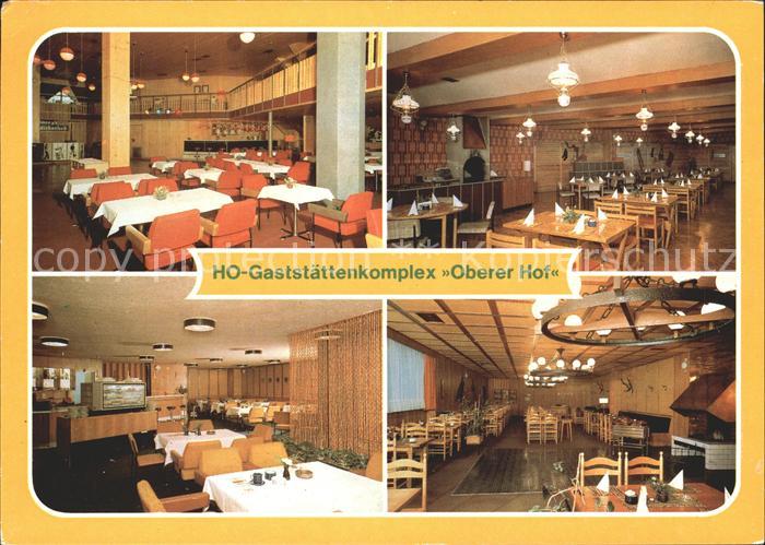 Oberhof Thueringen HO-Gaststaettenkomplex Oberer Hof Tanzbar Joel Serbisches Bau