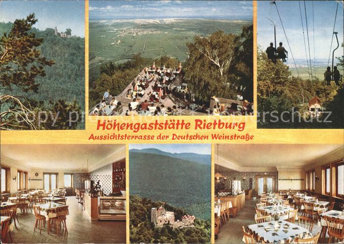 Rhodt Rietburg Hoehengaststaette Rietburg Fliegeraufnahme