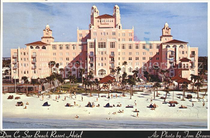 St Petersburg Florida Don Ce Sar Beach Resort Hotel Gulf of Mexico Fliegeraufnah