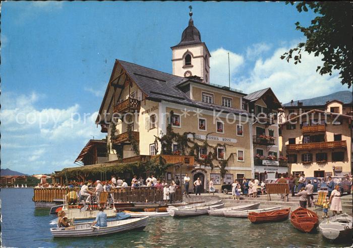 St Wolfgang Wolfgangsee Landeplatz Restaurant Weisses Roessl