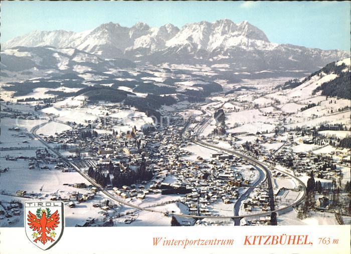 Kitzbuehel Tirol Schwarzsee Kaisergebirge Fliegeraufnahme