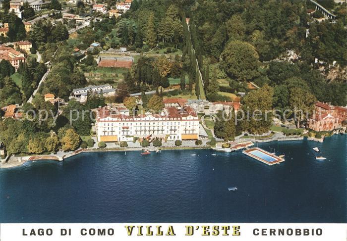 Cernobbio Lago di Como Villa d Este Fliegeraufnahme