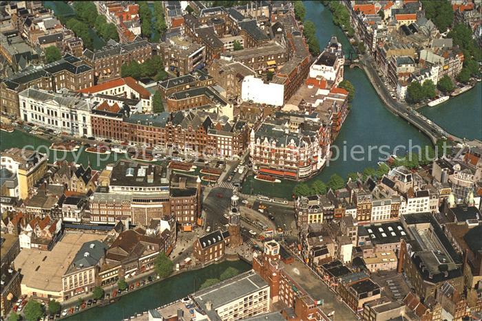 Amsterdam Niederlande Fliegeraufnahme Muenzturm Muenzplatz