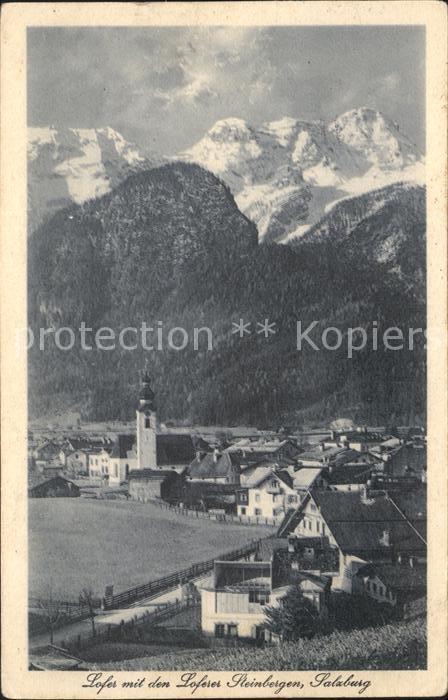 Lofer mit Steinbergen