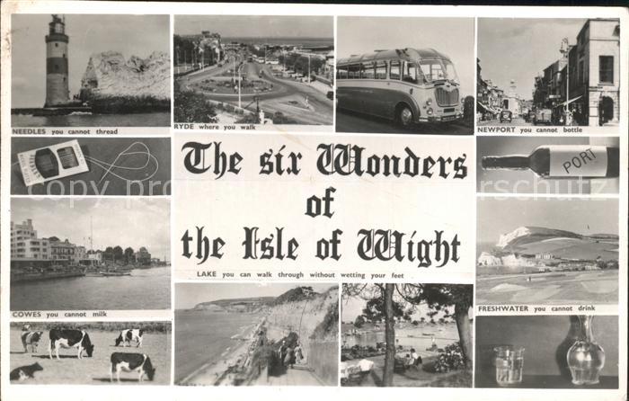 Isle of Wight UK The six Wonders