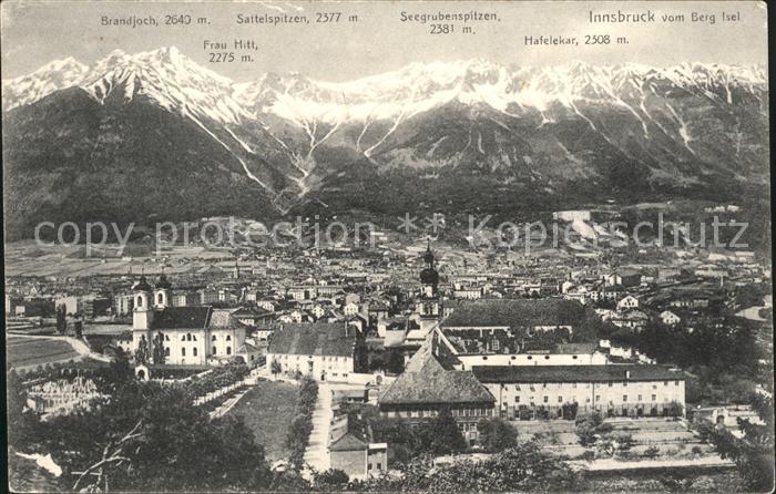 Innsbruck Fliegeraufnahme mit Alpen