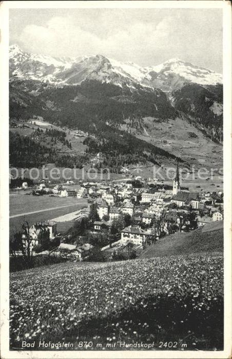 Bad Hofgastein mit Hundskopf
