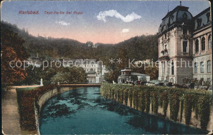 Karlsbad Eger Tepi-Partie bei Pupp
