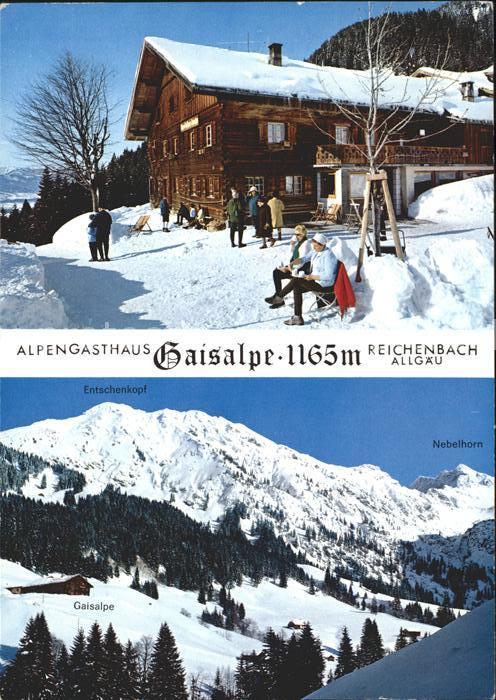 Reichenbach Oberstdorf Gasthaus Gaisalpe