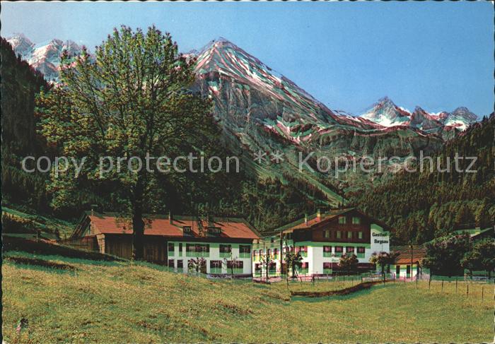 Birgsau Gasthof mit Wilder Mann Rothgrunspitze