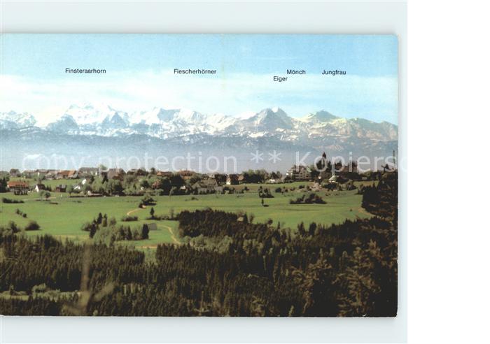 Hoechenschwand Schwarzwald BW mit Alpenkette