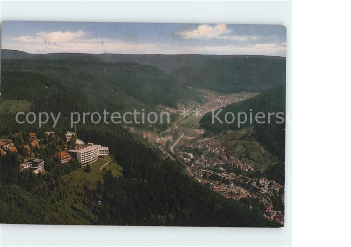 Wildbad Schwarzwald Fliegeraufnahme Staatsbad