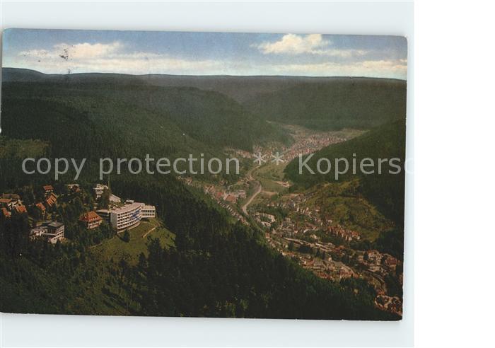 Wildbad Schwarzwald Fliegeraufnahme Staatsbad