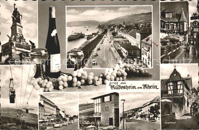 Ruedesheim Rhein Wein Trauben Drosselhof Rheinstrasse Drosselgasse