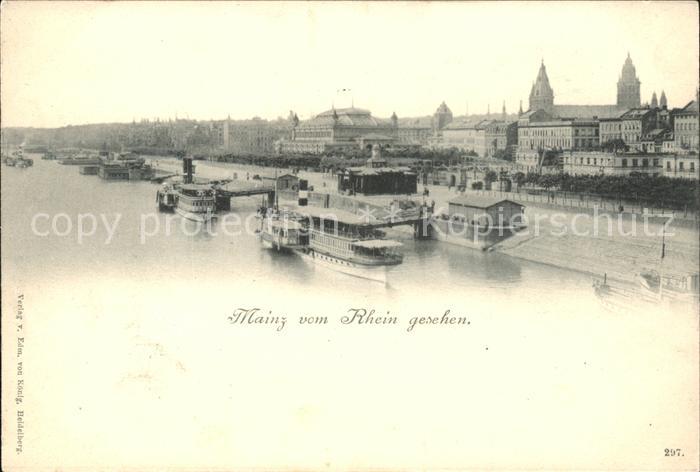 Mainz Rhein Dampfer Rhein