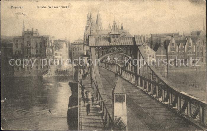 BREMEN  CITY Grosse Weserbruecke