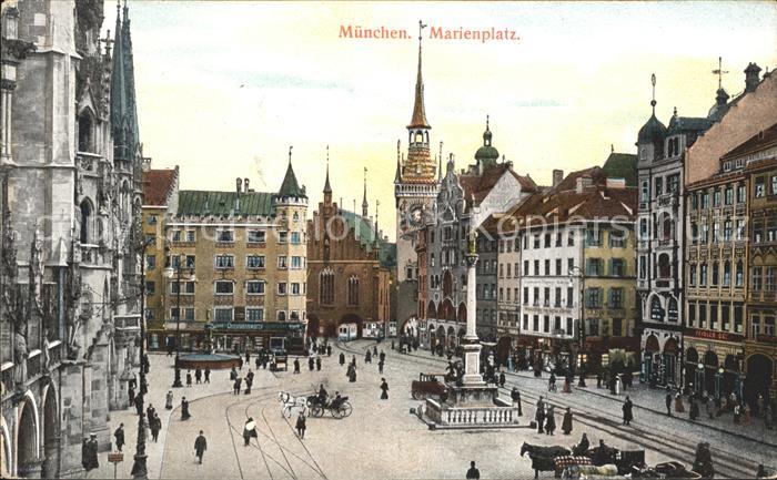 Muenchen Bayern Marienplatz