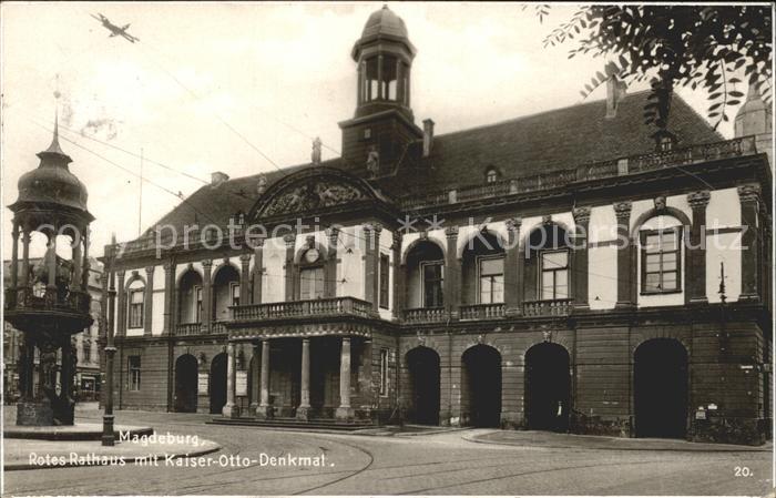 MAGDEBURG  CITY Rotes Rathaus Kaiser-Otto-Denkmal